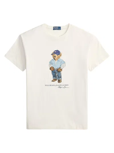 Polo Ralph Lauren Polo Bear T-shirt In Neutral