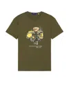 Polo Ralph Lauren Classic Fit Polo Bear T-shirt In Cr24 New Olive Defender Bear