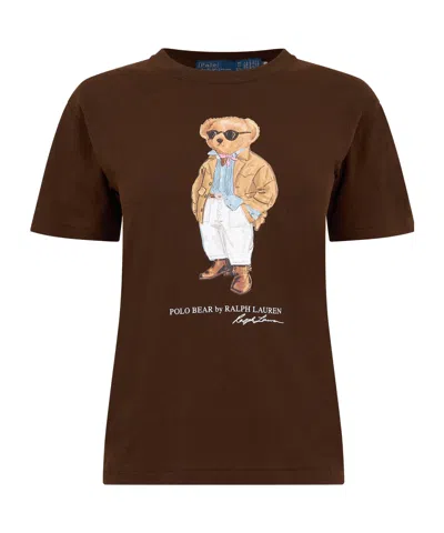 Polo Ralph Lauren Polo Bear Tee Ld61 In Brown