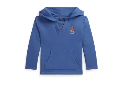 Polo Ralph Lauren Polo Bear Terry Hoodie (toddler/little Kid) Boy's Sweatshirt Bai Blue : 3t Toddler, Cotton/polyester
