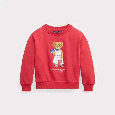 Polo Ralph Lauren Kids' Polo Bear Terry Sweatshirt In Red