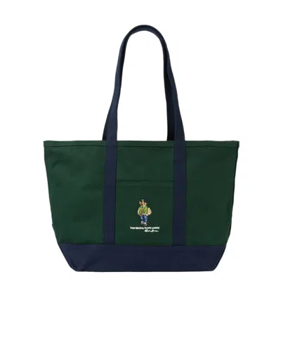 Polo Ralph Lauren Polo Bear Tote Bag In Blue