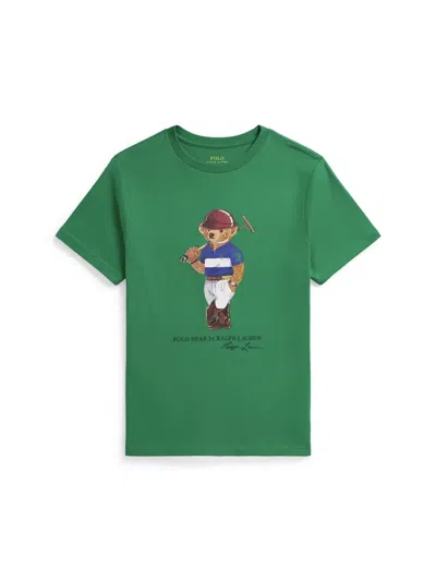 Polo Ralph Lauren "golf Bear" T-shirt In Green
