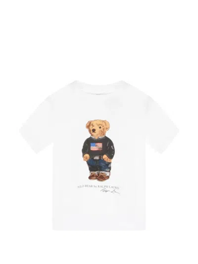 Polo Ralph Lauren Kids Printed T-shirt In White