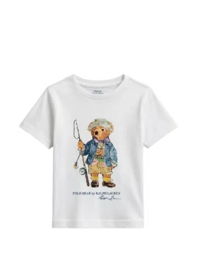 Polo Ralph Lauren Kids' Polo Bear T-shirt In White