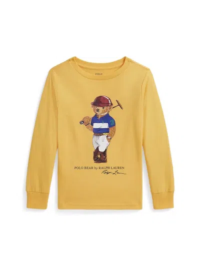 Polo Ralph Lauren "polo Bear" T-shirt In Yellow