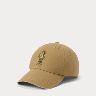 Polo Ralph Lauren Polo Bear Twill Ball Cap In Desert Khaki
