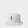 Polo Ralph Lauren Polo Bear Twill Bucket Hat In Clubhouse Cream