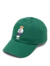 Polo Ralph Lauren Mens New Forest Polo Bear-embroidered Cotton Baseball Cap In Green