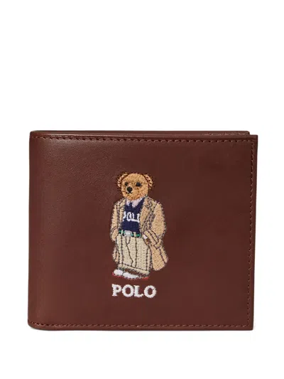 Polo Ralph Lauren Polo Bear Wallet In Brown