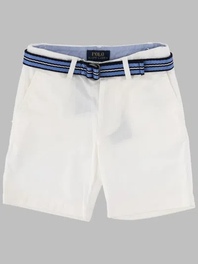 Polo Ralph Lauren Polo Bedford Short Shorts With Flat Front For Boys In White