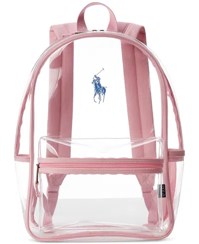 Polo Ralph Lauren Kids' Polo Big Girls Clear Polo Backpack In Adgcarmel