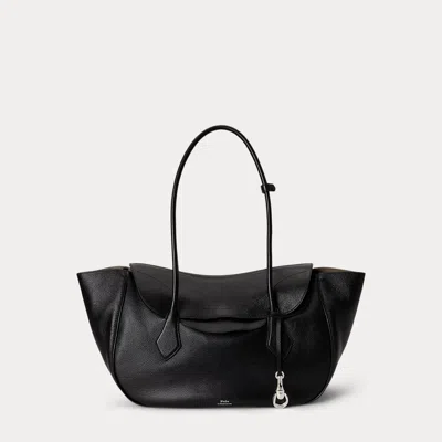 Polo Ralph Lauren Polo Blaze Large Shoulder Bag In Black