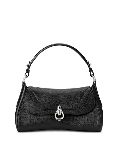 Polo Ralph Lauren Polo Blaze Leather Top Handle Bag In Blue
