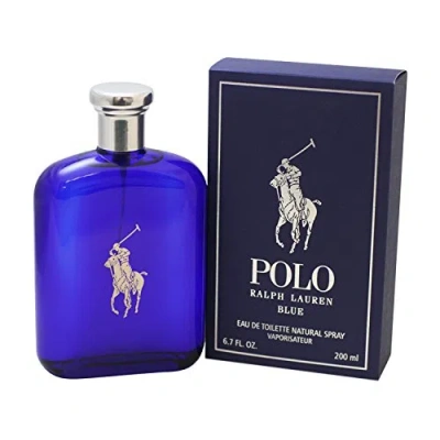 Polo Ralph Lauren Polo Blue / Ralph Lauren Edt Spray 6.7 oz (m) In Blue,orange