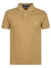 Polo Ralph Lauren Two-button Cotton Polo With Logo In Brown