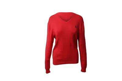 Polo Ralph Lauren Polo By Ralph Lauren Pony-embroidered Sweater In Red Cotton