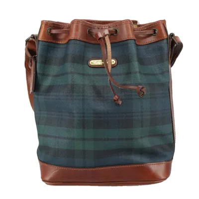 Pre-owned Polo Ralph Lauren Polo Canvas Shoulder Bag () In Green