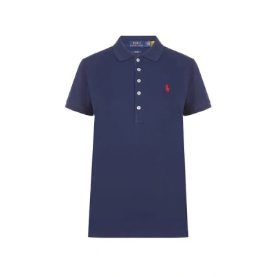 Polo Ralph Lauren Polo Cintré En Coton Piqué In Blue