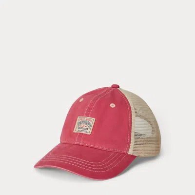 Polo Ralph Lauren Polo Country Twill Trucker Cap In Nantucket Red