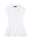 Polo Ralph Lauren Toddler Girls Cotton Jersey T-shirt Dress In 화이트