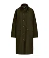 Polo Ralph Lauren Long Waxed Jacket For Women In Black