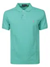 Polo Ralph Lauren Man Polo Shirt Green Size Xxl Cotton In Green