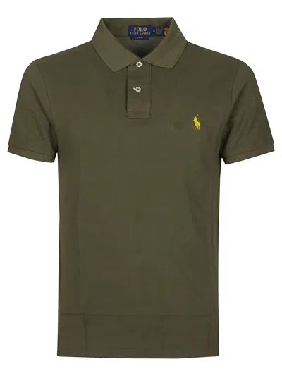 Polo Ralph Lauren Short Sleeve Slim Fit Polo Shirt In Green