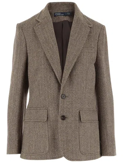 Polo Ralph Lauren Heritage Blazer In Brown
