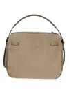 Polo Ralph Lauren Polo Id Bag In Suede Calfskin In Nude
