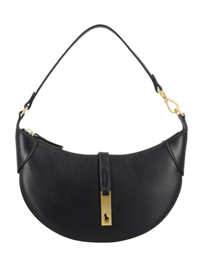 Polo Ralph Lauren Black Polo Id Mini Shoulder Bag