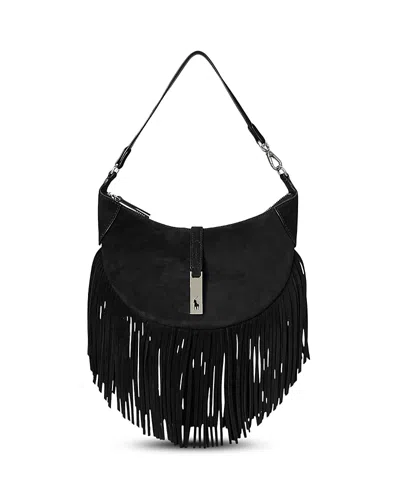 Polo Ralph Lauren Polo Id Fringe Suede Mini Shoulder Bag