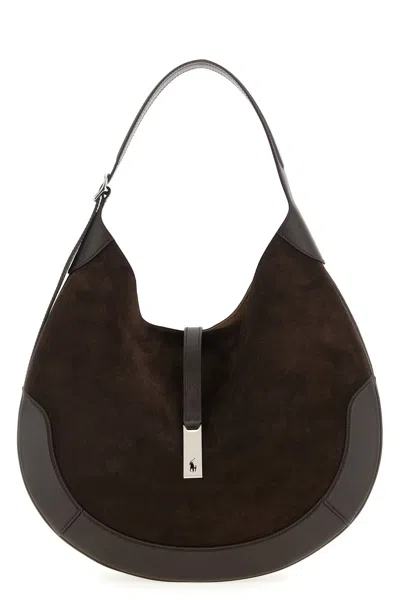 Polo Ralph Lauren 'polo Id Large' Shoulder Bag In Brown