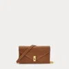 Polo Ralph Lauren Polo Id Leather Chain Wallet And Bag In Brown