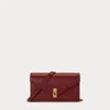 Polo Ralph Lauren Polo Id Leather Chain Wallet And Bag In Brown
