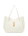 Polo Ralph Lauren Polo Id Leather Large Tote In White
