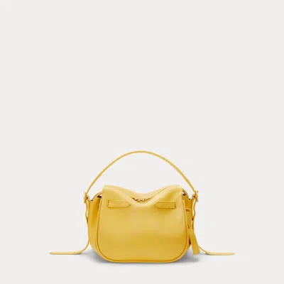 Polo Ralph Lauren Polo Id Leather Mini Satchel In Mustard