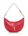 Polo Ralph Lauren Polo Id Leather Mini Shoulder Bag In Red