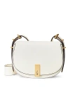 Polo Ralph Lauren Polo Id Leather Saddle Bag In White