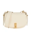 Polo Ralph Lauren Polo Id Medium Leather Shoulder Bag In White