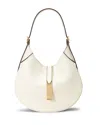 Polo Ralph Lauren Polo Id Small Leather Shoulder Bag In White
