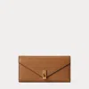 Polo Ralph Lauren Polo Id Leather Wallet In Brown