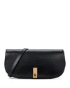 Polo Ralph Lauren Medium Polo Id Leather Clutch Bag In Black