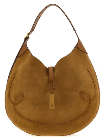 Polo Ralph Lauren Polo Id Medium Shoulder Bag In Brown