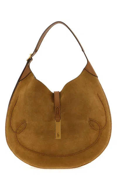 Polo Ralph Lauren 'polo Id' Medium Shoulder Bag In Brown