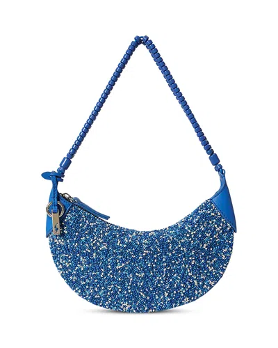Polo Ralph Lauren Polo Id Mini Beaded Shoulder Bag In Blue