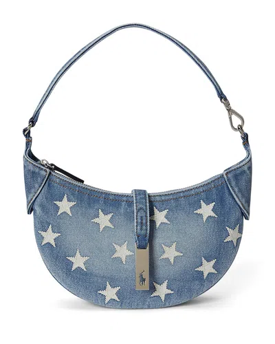 Polo Ralph Lauren Polo Id Mini Convertible Shoulder Bag In Blue