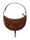 Polo Ralph Lauren Polo Id Suede Mini Shoulder Bag Woman Handbag Tan Size - Cow Leather In Brown