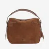 Polo Ralph Lauren Polo Id Shoulder Bag In Suede Leather