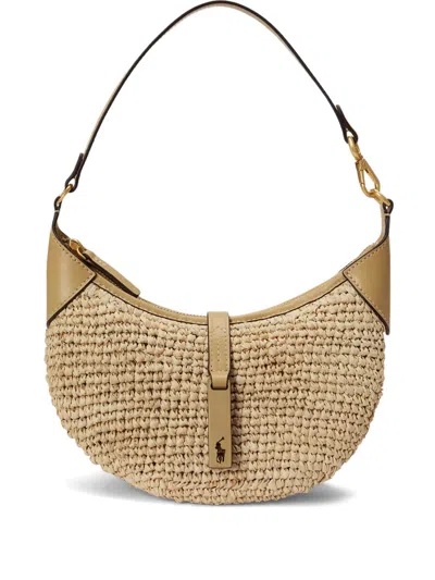 Polo Ralph Lauren Polo Id Shoulder Bag In Nude